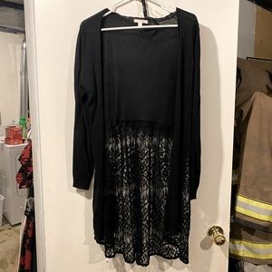 M Lauren Conrad Lace Arm Cardigan